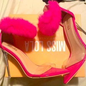 Hot pink miss Lola heels